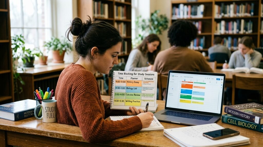 How to Use a Planner for Student Life Success Time blocking for study sessions 202607052233