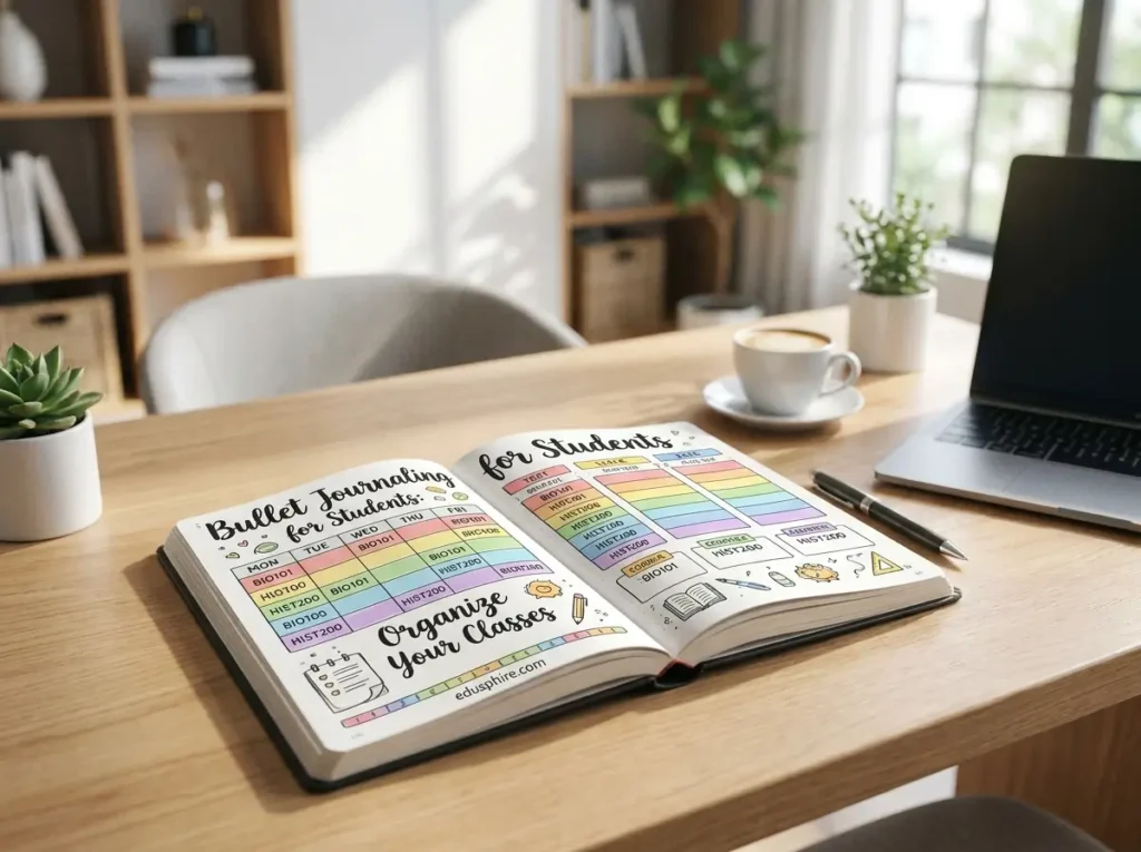 Bullet journal organizing classe… 202606080833