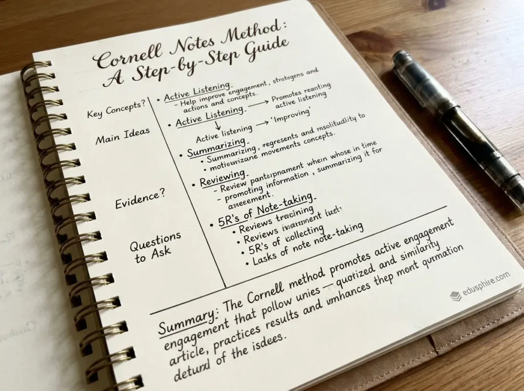 Cornell Notes page demonstration 202606080840 1