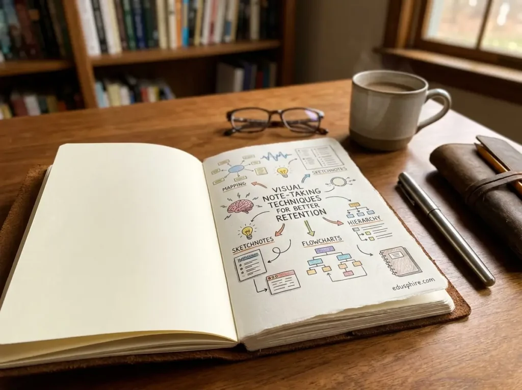 Desk with visual note taking jou… 202606080818