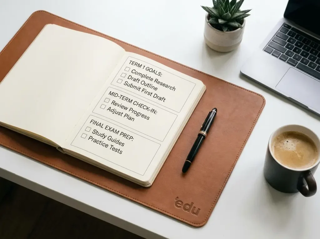 How to Build a Goal-Oriented Mindset for Students Student desk with goal planning 202606061204