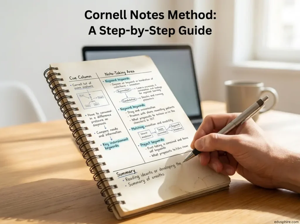 Student writing Cornell Notes 202606080840