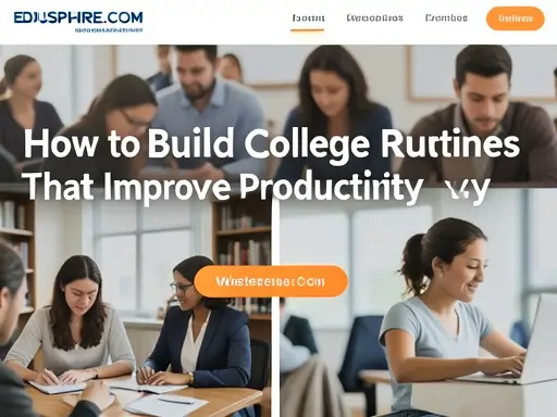 How to Build College Routines That Improve Productivity